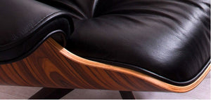 Eames Style Lounge Chair with Ottoman (Rosewood)